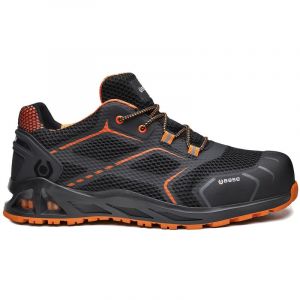 Base Protection K-Step Chaussure de Sécurité pour Hommes et Femmes, Noir et Orange, Taille 48