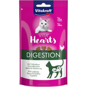 Vitakraft Snack Gatos Hearts Digestión Pollo 40 G