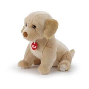 Trudi Sevi Chien c&acirc;lin assis en peluche labrador 23 cm marron