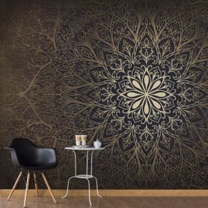 Image de Papier peint intissé panoramique mandala 100x70 cm