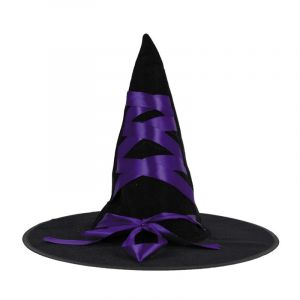 Party Pro Chapeau de sorcière noir et violet