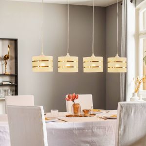 Suspension filaire HELEN 4xE27/60W/230V blanc/dor&eacute;