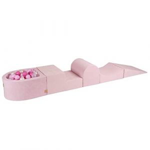 Aire de jeu mousse, balle Rose Paste/Clair/Transparent/Blanc Perle W45