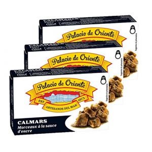 Palacio de Oriente - Lot 3x Calamars à l'encre boîte 115g Palacio de Oriente - Boîte 115g