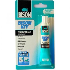 BISON - Colle Super Forte, Prise Immédiate Transparente Cristaline 18 Gr