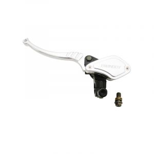 1Tek Tuning Maitre cylindre de frein moto universel avant alu cnc noir-argent gauche