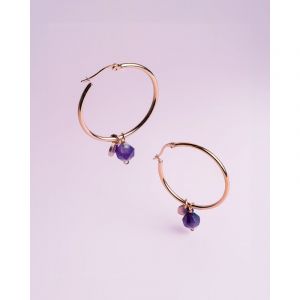 Boucles d'oreilles nisi amethyste