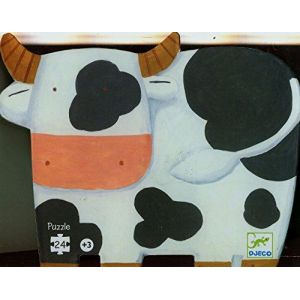 Djeco Shaped Box Puzzle, The Cows On The Farm