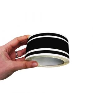 Image de 4R Quattroerre.it 10534 Trim Stripes Bandes Adh&eacute;sives Triples pour Voitures, Noir, 3F 50 mm x 10 MT