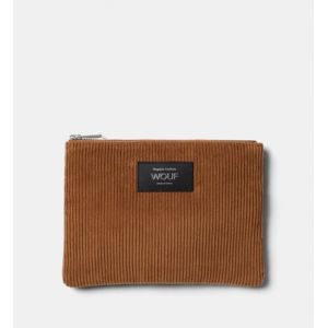 Pochette en velours - Caramel