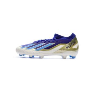 Adidas Mixte X Crazyfast.3 FG Messi Basket, Dark Blue/Silver Met./Semi Flash Aqua, 41 EU