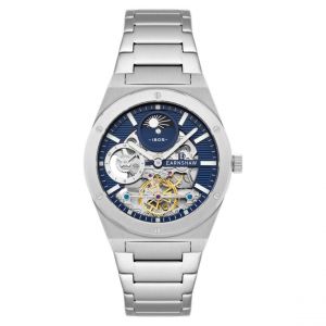 Montre Homme EARNSHAW Drake Dual Time Automatic - ES-8291-22 Bracelet Acier Argent