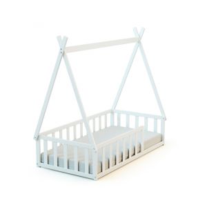 Webaby - Lit Tipi au sol en bois