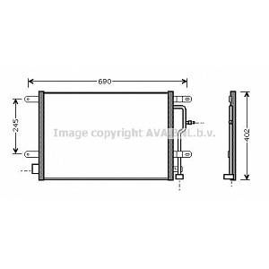 Ava Quality Cooling Condenseur de climatisation (247AI5194)