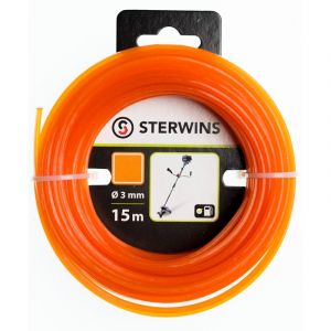 Image de Sterwins Fil nylon carré, Diam. 3 mm, L.15 m