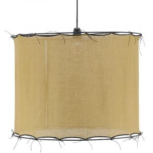 Aubry Gaspard Abat-jour en coton Riad Grand Safran