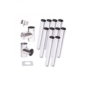 Azura Kit conduit chemin&eacute;e simple paroi de 10 m &Oslash; 100-120-130-150-160-180-200 mm - Dimensions: 120 mm