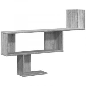 VidaXL Étagère murale sonoma gris 100x15x70 cm bois ingénierie