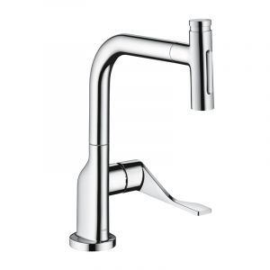 Axor Citterio Select Mitigeur de cuisine pivotant, avec douchette extractible, 39863000,
