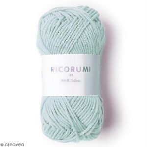 Rico Design Fil à crocheter en coton - Ricorumi - Bleu clair - 25 g