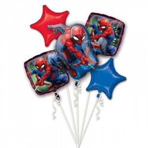 Image de Amscan Bouquet ballons hélium Spiderman