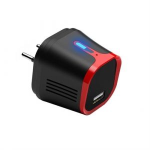 Chargeur USB secteur Caméra Espion 4K WiFi Vision à infrarouge Rouge