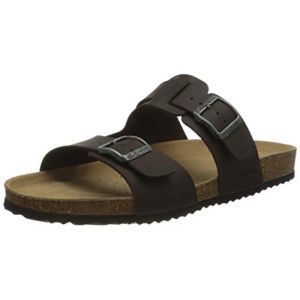 Geox U Ghita B Slide Sandales pour homme - Caf&eacute; fonc&eacute;, 42 EU