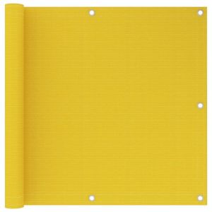Écran de balcon brise pare vue protection confidentialité 90 x 600 cm PEHD jaune 02_0010205