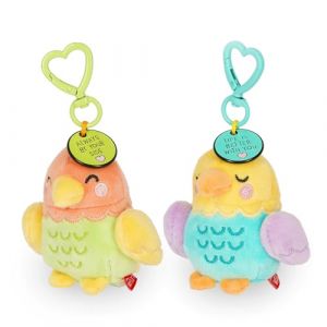 Legami Lot de 2 porte-cl&eacute;s avec peluche ultra douce ! Tiny, &eacute;dition limit&eacute;e pour la Saint-Valentin, cadeau pour couple, pendentif avec message grav&eacute; et mousqueton en zinc