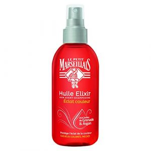 Image de Le Petit Marseillais Eclat Couleur - Huile Elixir soin avant-shampooing aux huiles de Grenade & Argan