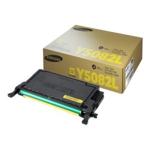 Samsung CLT-Y5082L - à rendement élevé - jaune - originale - cartouche de toner (SU532A)