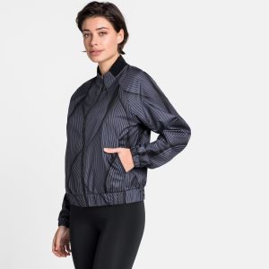 Image de Odlo Jacke Maha Veste pour Femme, Noir-AOP SS20, s