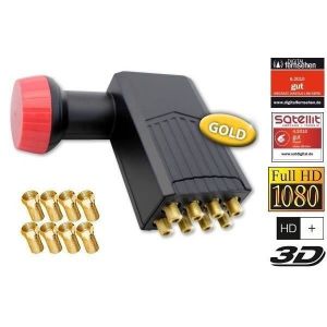 Megasat LNB octo Diavolo - T&ecirc;te parabole 8 sorties Full HD 4K