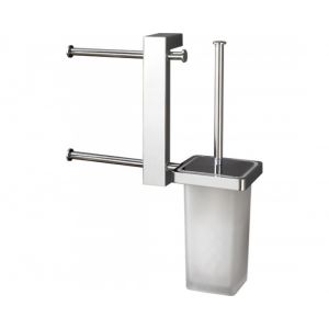 Image de Gedy Barre avec double porte-papier et brosse WC G.Bridge - 7640