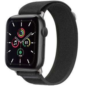 Imoshion Bracelet en nylon Trail Apple Watch Series 1 &aacute; 9 / SE (38/40/41 mm) | Series 10 (42 mm) - Pure Black