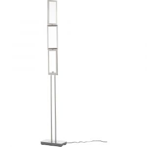 Image de Brilliant AG Lampadaire LED Tunar 21 W 157 cm inclinable, intensité variable, fonction Tap-On aluminium