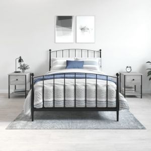 VidaXL Tables de chevet 2 pcs sonoma gris 34x35,5x45cm bois ing&eacute;nierie 825860