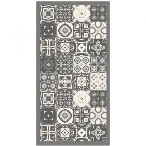 Tapis vinyle carreaux ciments gris 200x250cm