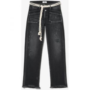 Le Temps des Cerises Jeans Jeans pricilia taille haute 7/8ème destroy noir - Couleur US 28,US 29,US 27,US 26,US 24,US 25,US 23 - Taille Noir