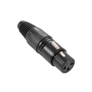 Adam Hall 7849 - Connecteur XLR 3 broches femelle noir