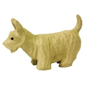 Image de decopatch SA118O - Chien terrier 14,5cm, en papier mâché