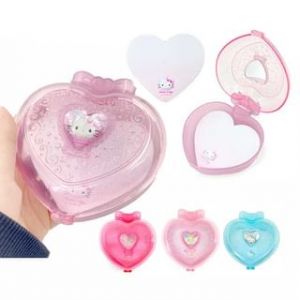 Sanrio Memo Pad with Heart-shaped Case Charmmy Kitty - W112×H110×D50mm