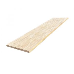 Plan de travail H&eacute;v&eacute;a Massif Lamell&eacute; Coll&eacute; About&eacute;, L.250 cm x l.65 cm, Ep.36 mm