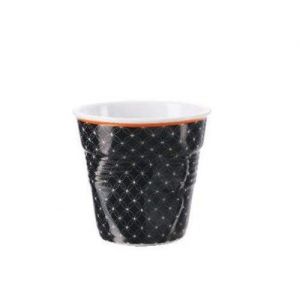 Revol Tasse à café en porcelaine Livia Les Froissés Hauteur 6 Diamètre 6,5 cm 8 cl