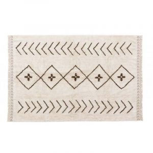 Lorena canals Tapis coton lavable losanges Berb&egrave;re - beige - 170 x 240 cm