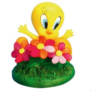 Image de Titi Petite Figurine en résine 3 Fleurs