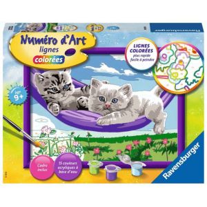 Image de Ravensburger Numéro d'art - moyen - chaton dans le hamac