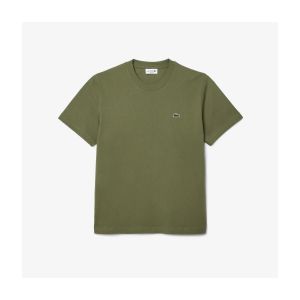 Lacoste Pour homme. T-shirt vert ? coupe classique