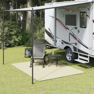 VidaXL Tapis De Sol De Camping Crème 2,5x2 M