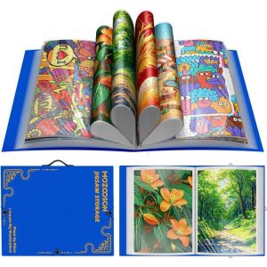 MOZOOSON Classeur de Rangement Puzzle 1000 Pièces, 25 Poches, Portable, Protection Anti-Poussière.